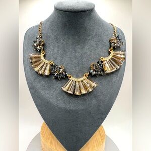 Glass necklace statement piece